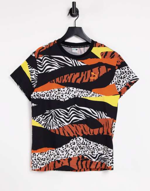 Puma zebra cheap print shirt