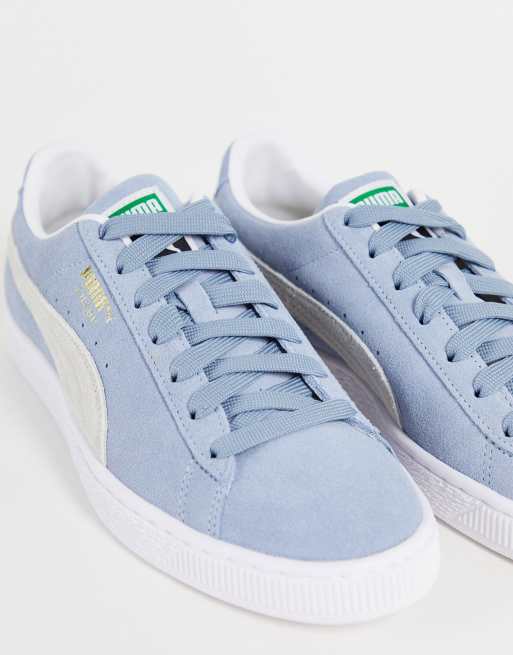 Puma daim shop bleu