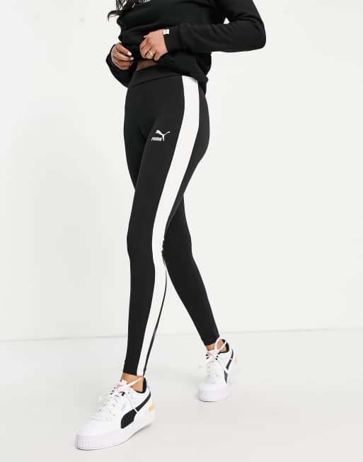 PUMA Classic Logo T7 leggings in black