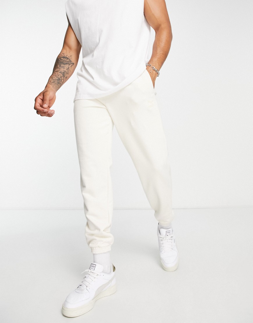 Puma Classic oversized joggers in off white