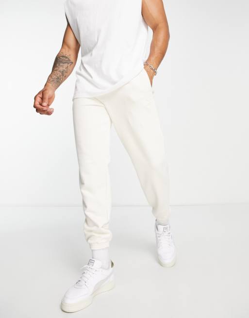 Puma Classic oversized joggers in off white ASOS