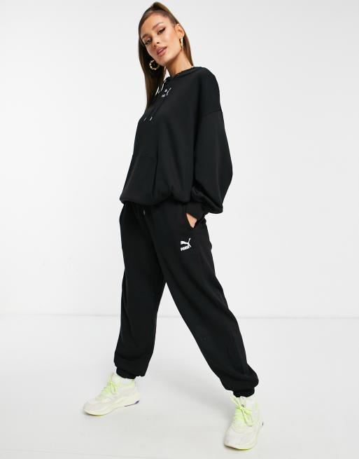 Womens black store puma joggers