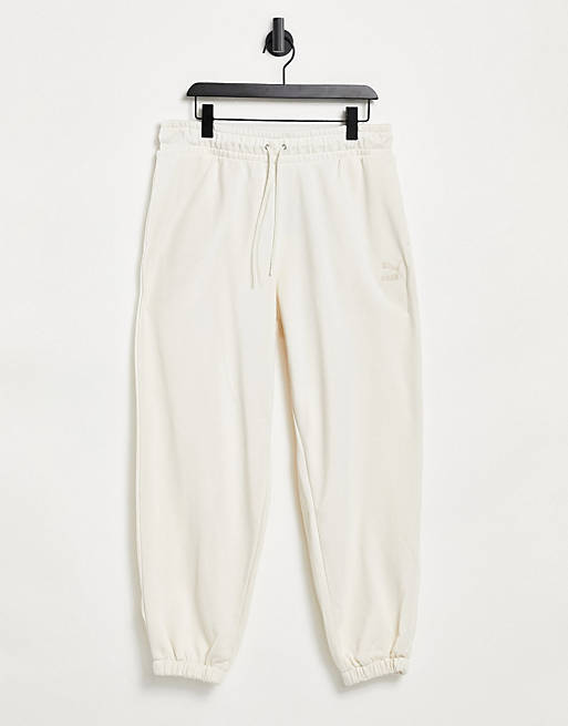 Puma Classic relaxed joggers in cream