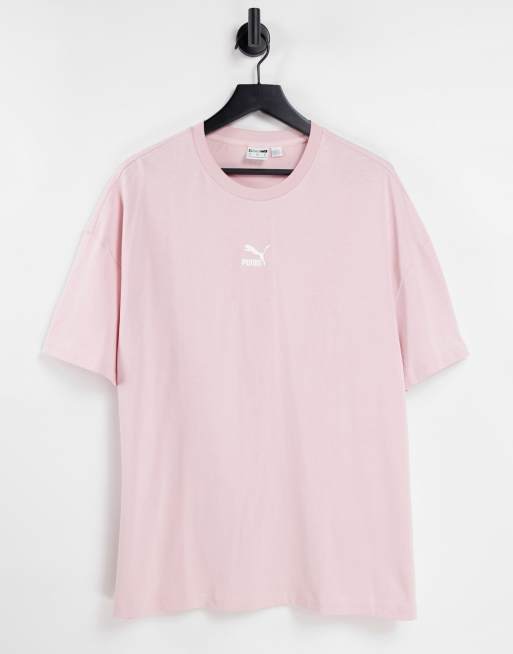 Puma pink t on sale shirt