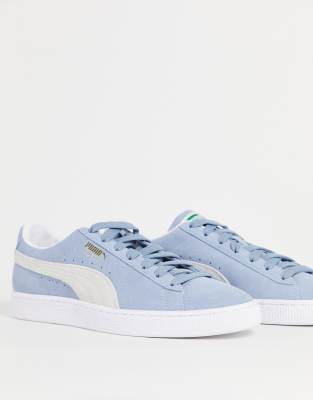 light blue puma trainers