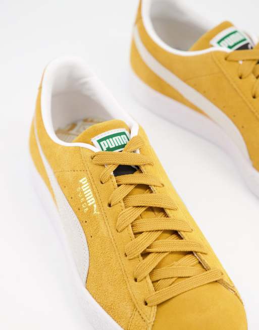 Puma classic suede sneakers in gold