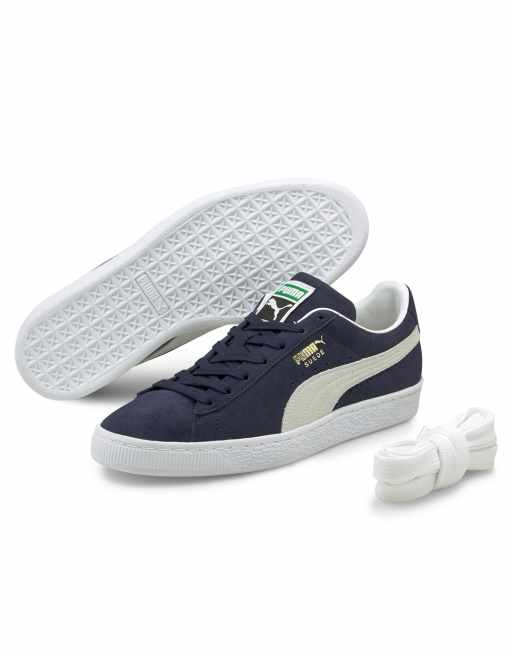 Puma Classic Suede Sneakers In Navy ASOS