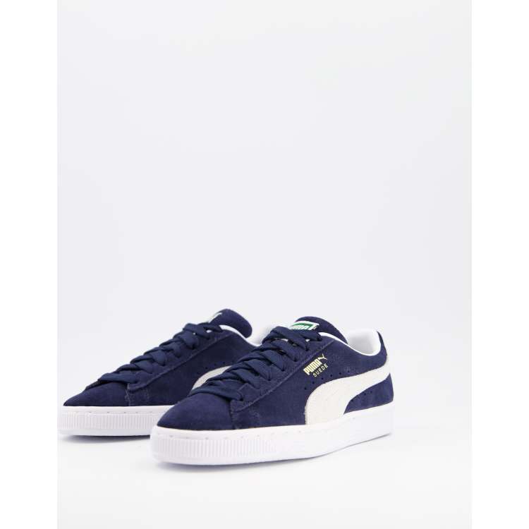 Puma Classic Suede Sneakers In Navy ASOS