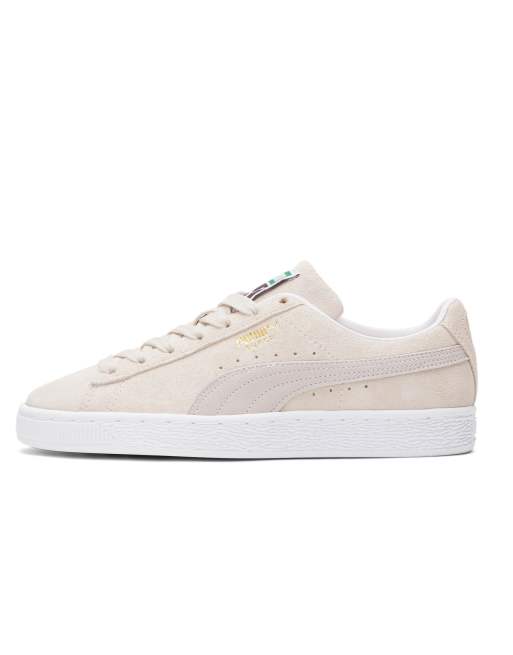 Puma classic suede sneakers in off white | ASOS