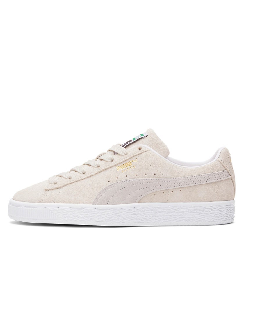 Puma classic suede sneakers in off white