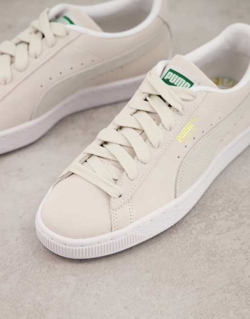 White puma on sale suede sneakers