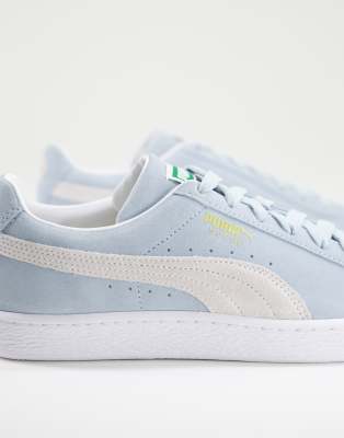 puma suede pastel blue