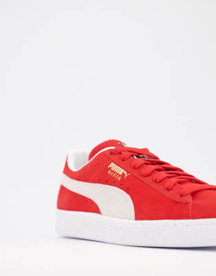 suede red puma shoes