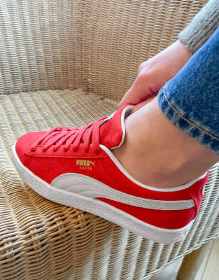 suede red puma shoes
