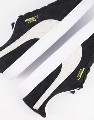 puma classic black leather