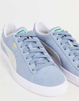 light blue puma trainers