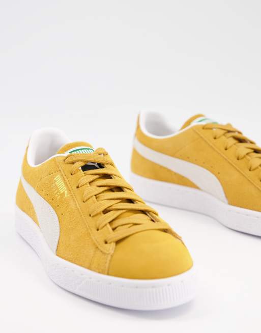 Puma suede classic on sale gold