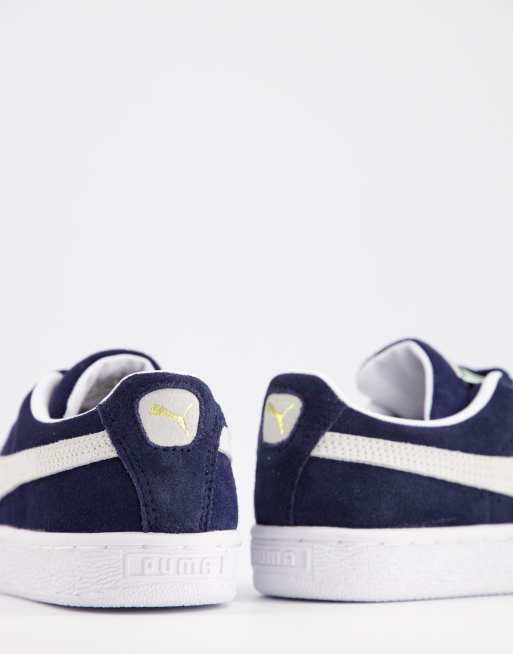 Puma classic suede store trainers in navy