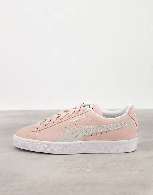 Puma classic suede trainers in pink | ASOS