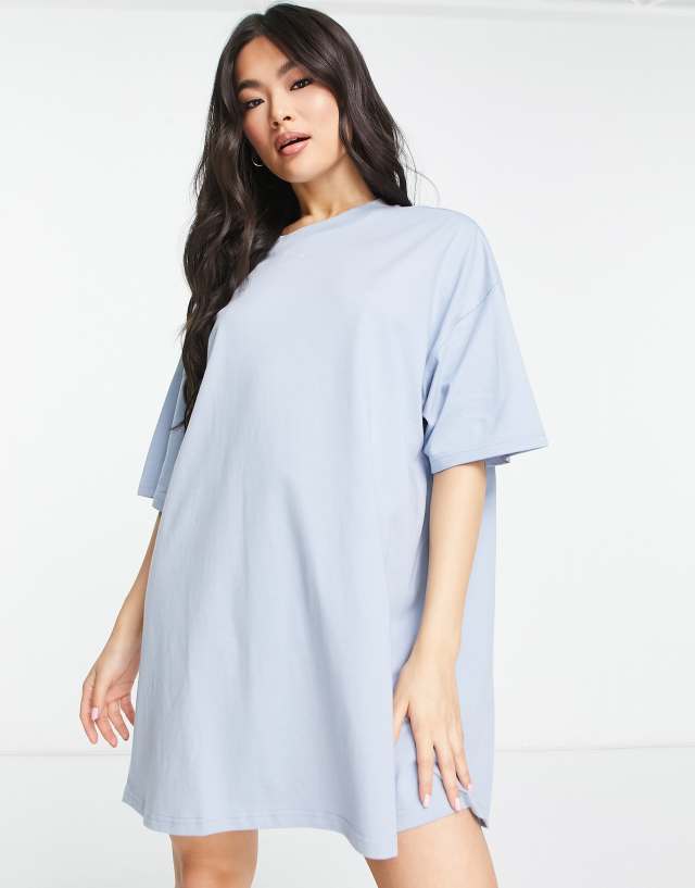 Puma classic t-shirt dress in washed blue