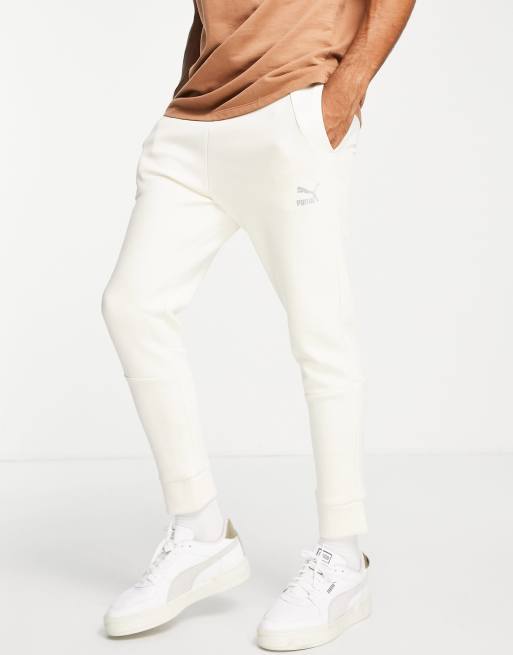 Puma on sale joggers white