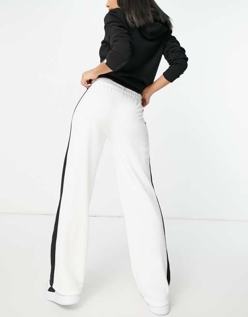 Puma white store striped pants