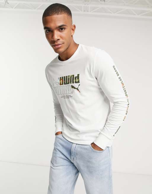 Tee shirt puma clearance manche longue