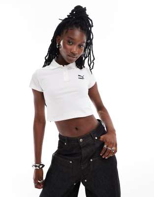 Puma Puma Classics baby polo tee in white