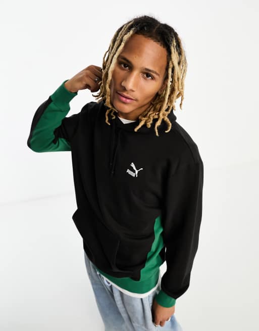 Dark green store puma hoodie