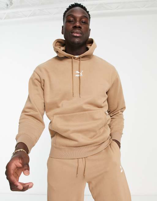 Puma Classics - Brun, oversized hættetrøje