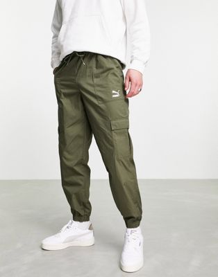 Puma classics cargo pants in khaki