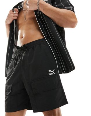 Puma Classics cargo shorts in black