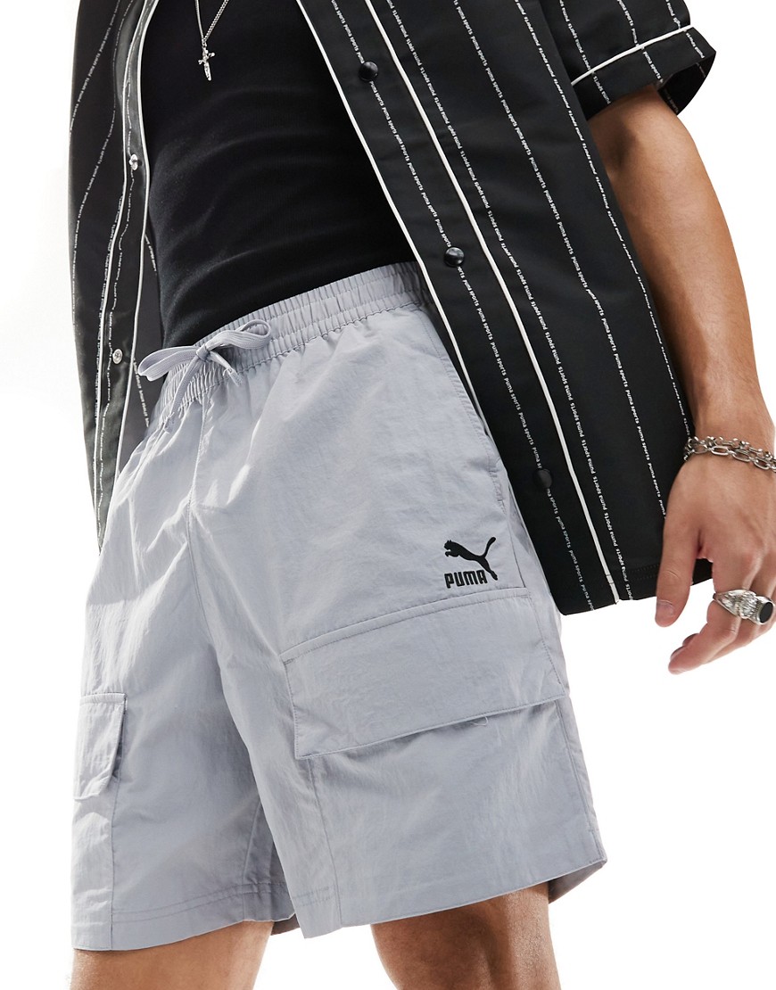 Puma Classics cargo shorts in grey