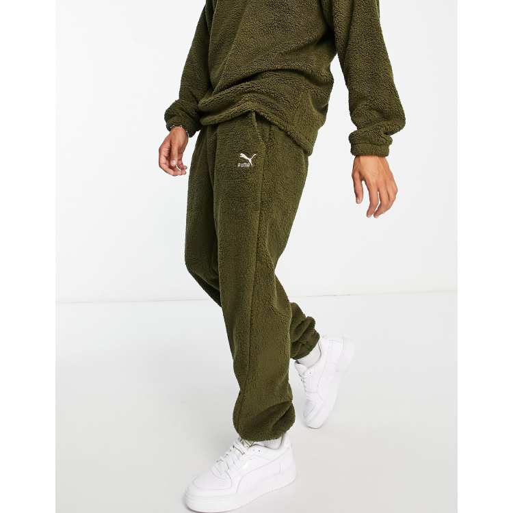 Olive green store puma sweatsuit