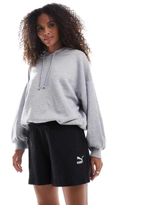 PUMA Classics – Czarne prążkowane szorty