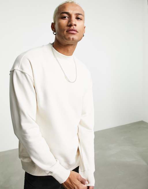 Puma classics high neck sweatshirt in white