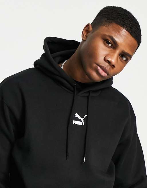 Puma hoodie best sale mens black