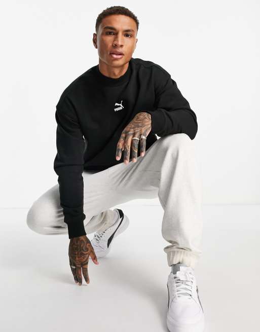Puma - Classics - Hoogsluitend sweatshirt in zwart