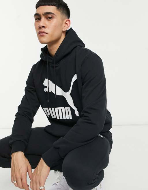 Puma black outlet and white sweatshirt