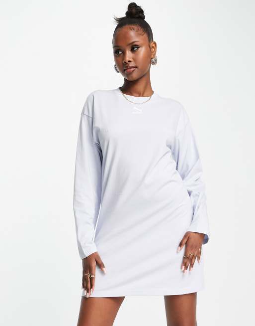 Pale blue t shirt dress sale