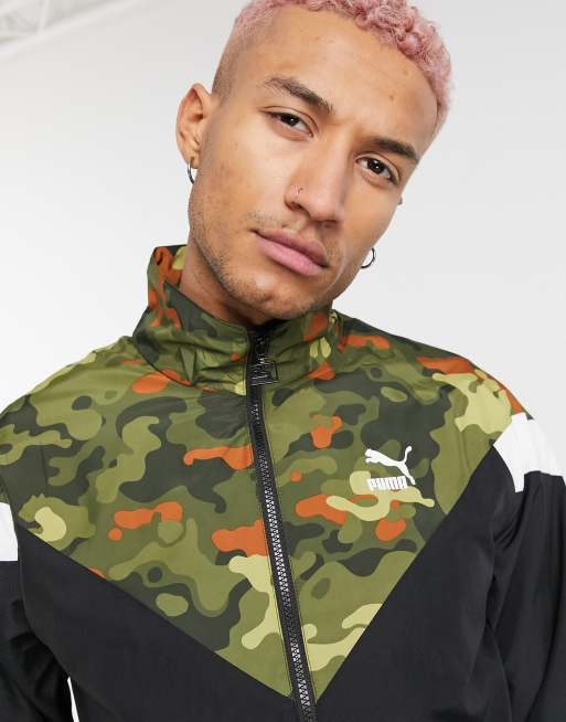 PUMA Classics - MCS - Trainingstop met logo in camouflageprint en zwart