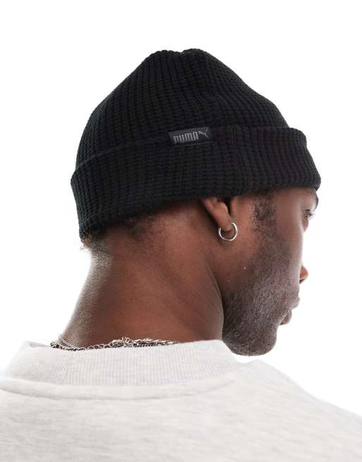 Puma Classics mid fit beanie in black