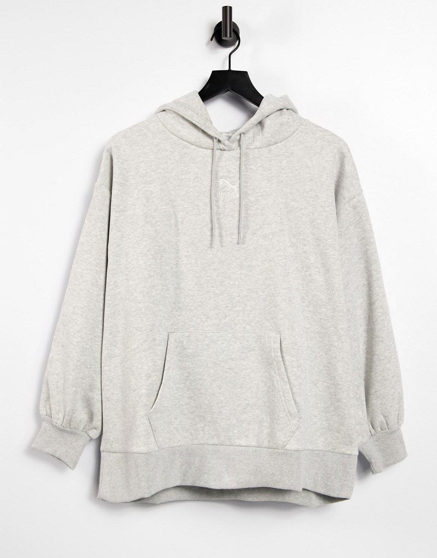 Puma Classics oversize hoodie in grey