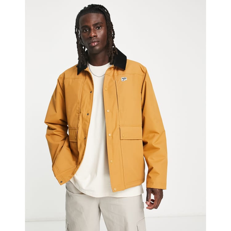 Supreme/nike Double Zip Quilted Work Jacket Size S (Yellow Ochre)