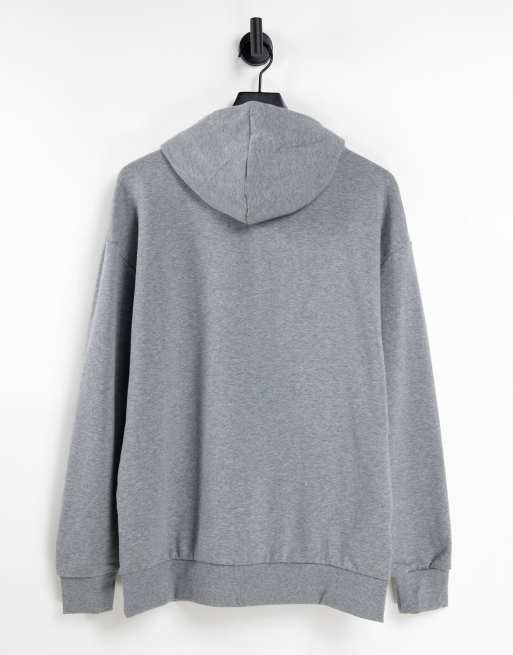 Puma classics oversized hoodie in grey, 2 of 4