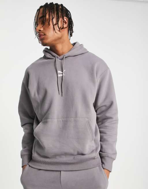 Puma Classics oversized hoodie in storm gray | ASOS