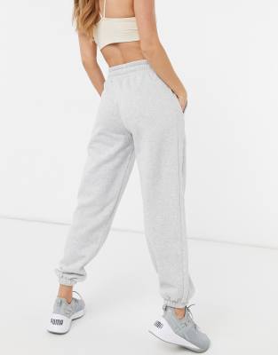 Puma classics oversized joggers in grey 