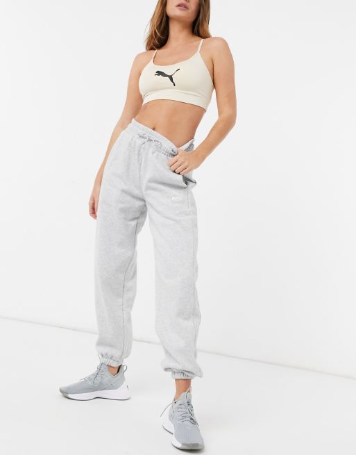 Puma joggers womens grey sale