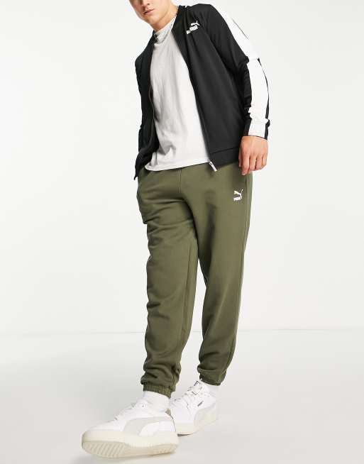 Puma classics oversized joggers in khaki ASOS