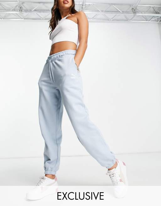 Puma - Classics - Oversized joggingbroek in babyblauw